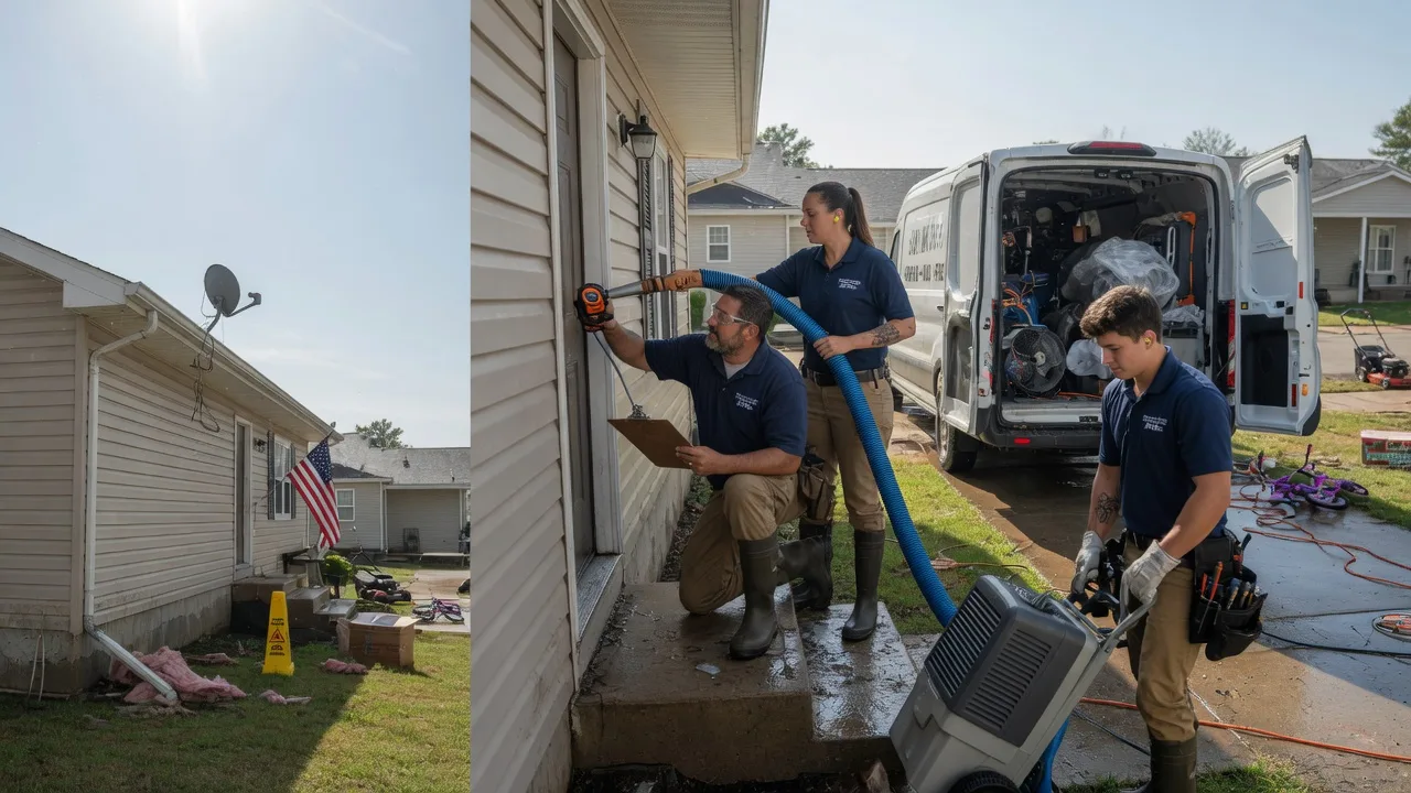 Ceiling Water Damage Restoration in Lucas, KS near me